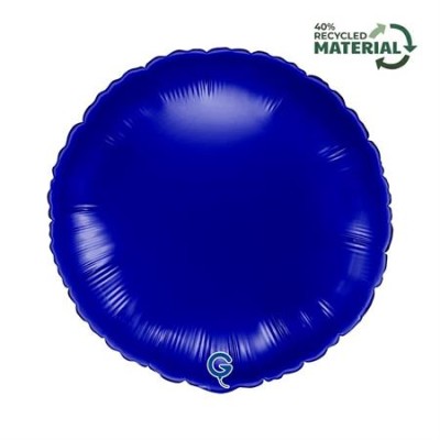 GLOBO FOIL CIRCULO AZUL CAPRI 18'