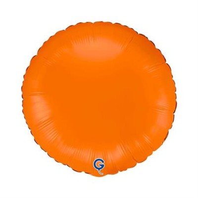 GLOBO FOIL CIRCULO MATTE NARANJA 18'