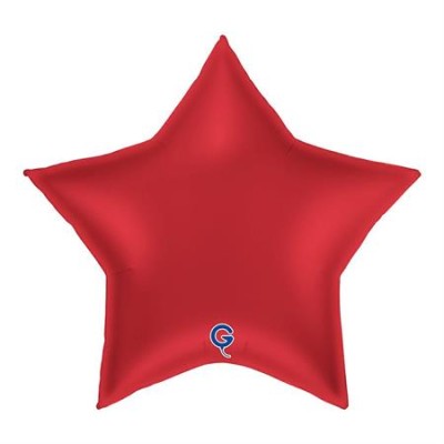 GLOBO FOIL ESTRELLA ROJO RUBI 36'