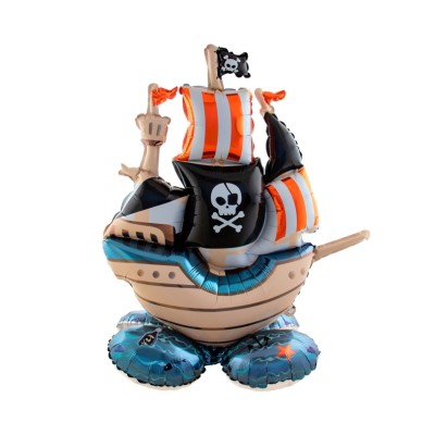 GLOBO FORMA PIE BARCO PIRATA 70X81CM