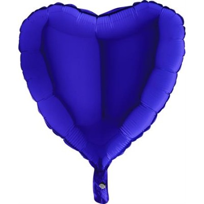 GLOBO CORAZON AZUL FUERTE 18'