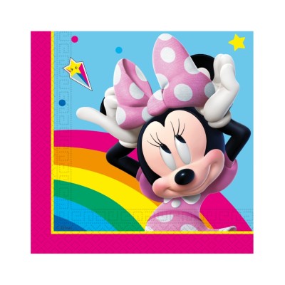 SERVILLETAS MINNIE ARCOIRIS 20 UND