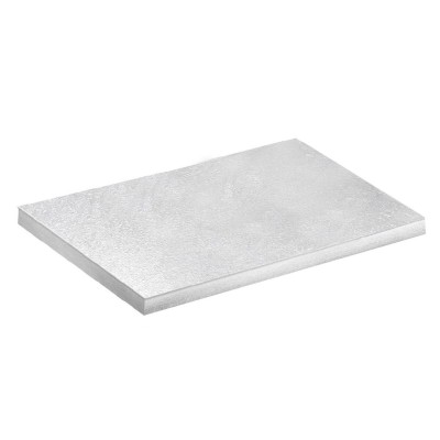BASE DE TARTA RECTANGULAR PLATEADA 30X25 CM H1.2CM