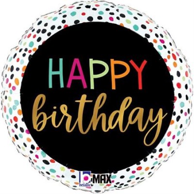 GLOBO  HAPPY BIRTHDAY TOPOS 18'
