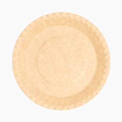 PLATO LLANO REDONDO CARTÓN 28 CM KRAFT 4 UDS