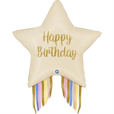 GLOBO ESTRELLA STARBURST BIRTHDAY 71 CM