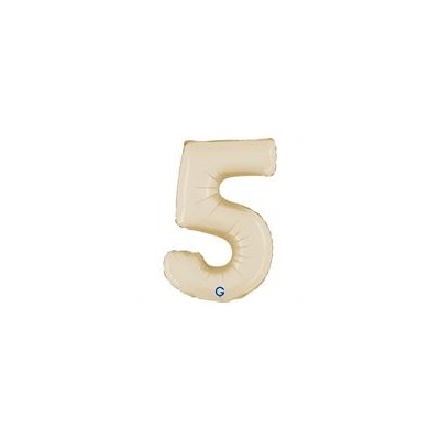 GLOBO FOIL 35 CM CREMA N.5