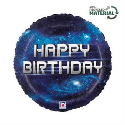 GLOBO FOIL BIRTHDAY GALAXY 18'