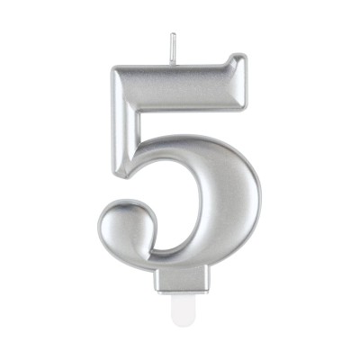 VELA METAL PLATA NUM.5