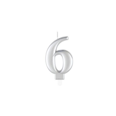 VELA METAL PLATA NUM.6