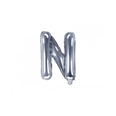 MINI LETRA N PLATA