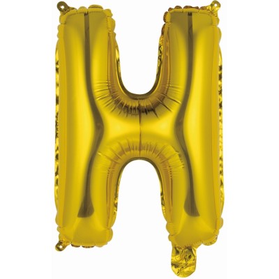 GLOBO MINI LETRA H - ORO