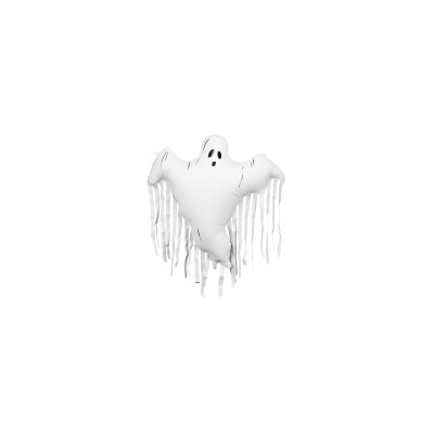 GLOBO FOIL FANTASMA CON TASSELS 93 CM