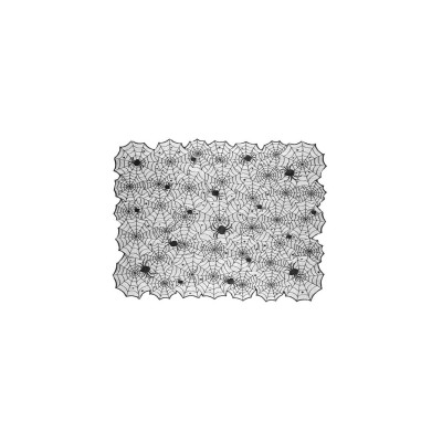 MANTEL DE TELA DE ARAÑA, 135X180 CM