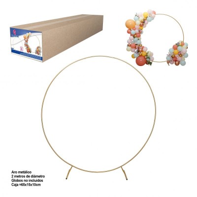ESTRUCTURA METAL ARCO DE GLOBOS 2 METROS