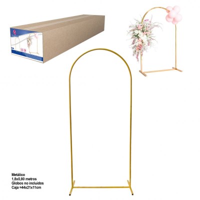 ESTRUCTURA METAL ARCO GLOBOS 180X80CM