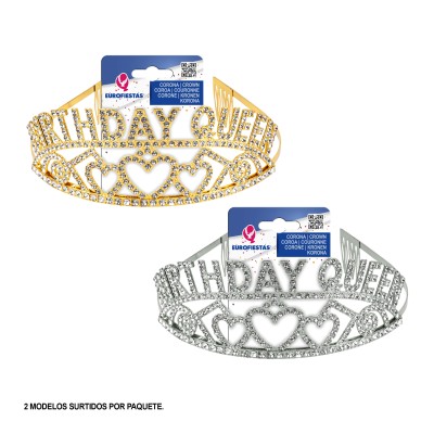 CORONA METAL DIAMAN.BIRTHDAY QUEEN 2MS