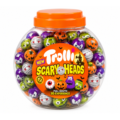 TROLLI OJOS Y CABEZAS (BOTE 60 UND)