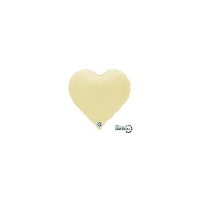 GLOBO CORAZON SOFT MATTE AMARILLO 18'