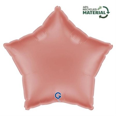 GLOBO FOIL SATIN ROSE GOLD 18'