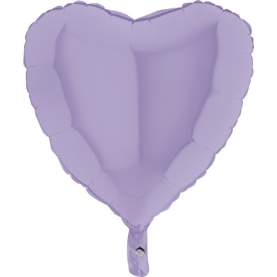 GLOBO CORAZON LAVANDA MATTE 18'