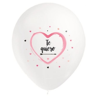 GLOBOS LATEX TE QUIERO 8 UND-BALL
