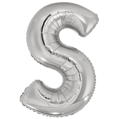 GLOBO LETRA S PLATA