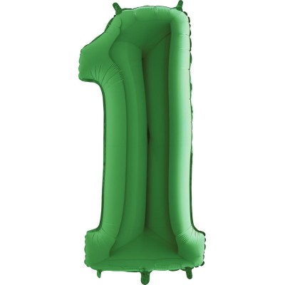 GLOBO VERDE 102 CM  NUM. 1