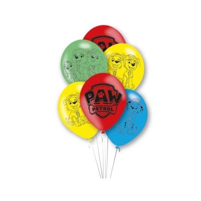 GLOBOS LATEX PATRULLA CANINA 6 UND