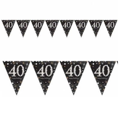BANDERIN ELEGANTE CUMPLE 40