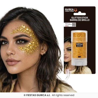 BARRA DE MAQUILLAJE EN GLITTER ORO