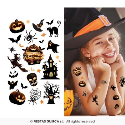 TATUAJES HALLOWEEN INFANTIL