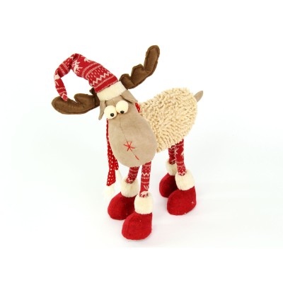 RENO DE PIE DECO. NAVIDAD 55 CM
