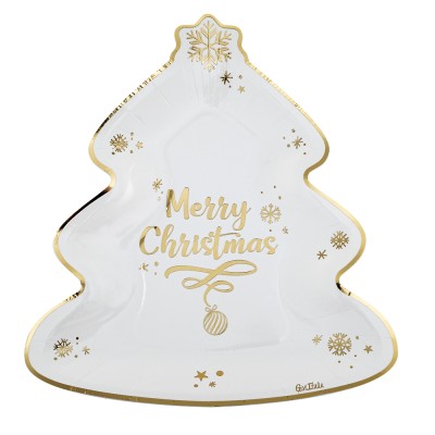 PLATO FORMA ARBOL NAVIDAD 8 UND