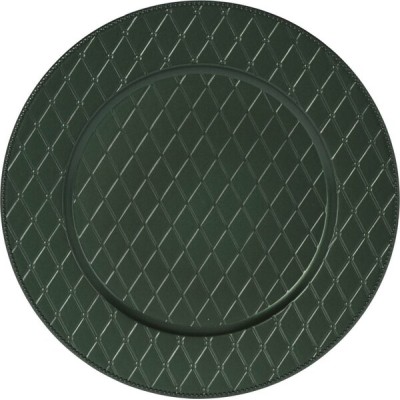 BAJOPLATO REUTILIZABLE VERDE 33 CM